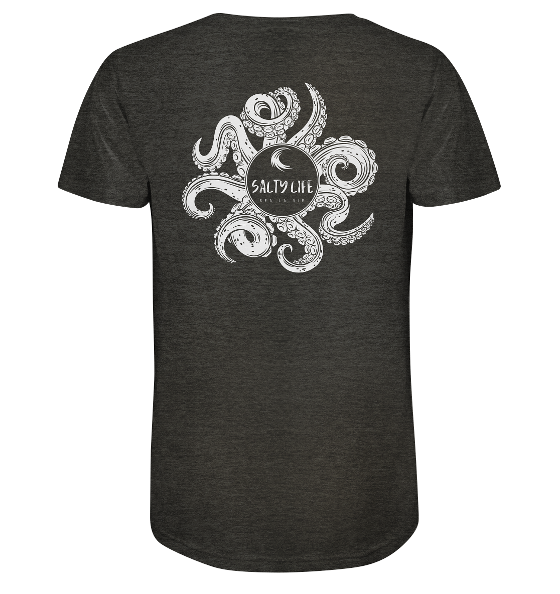 Salty Life "Under the Curse of the Octopus" - Organic Shirt (meliert)
