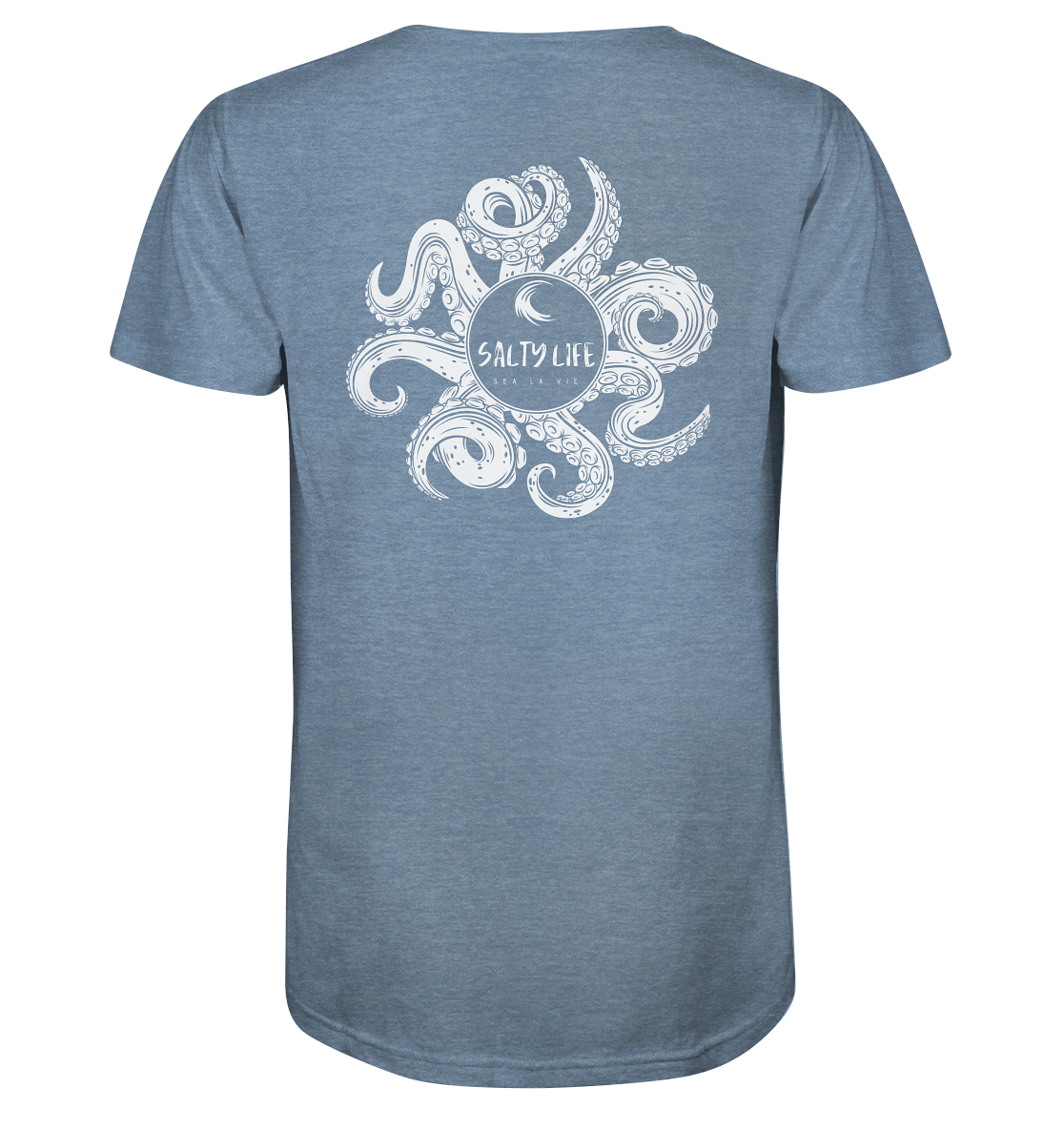 Salty Life "Under the Curse of the Octopus" - Organic Shirt (meliert)