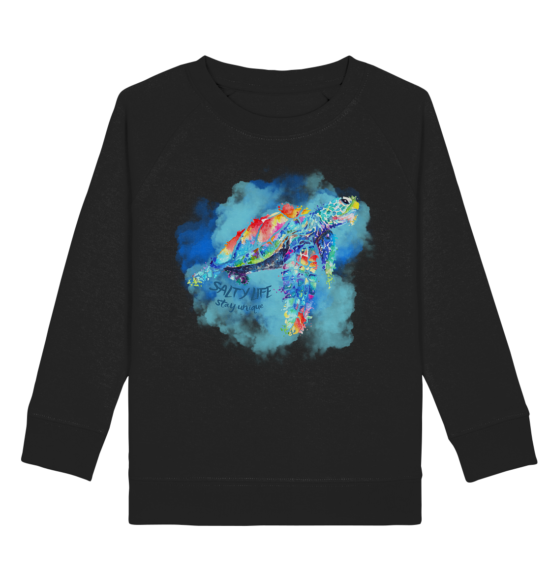 Sea Turtle "Stay unique" - Kids Organic Sweatshirt