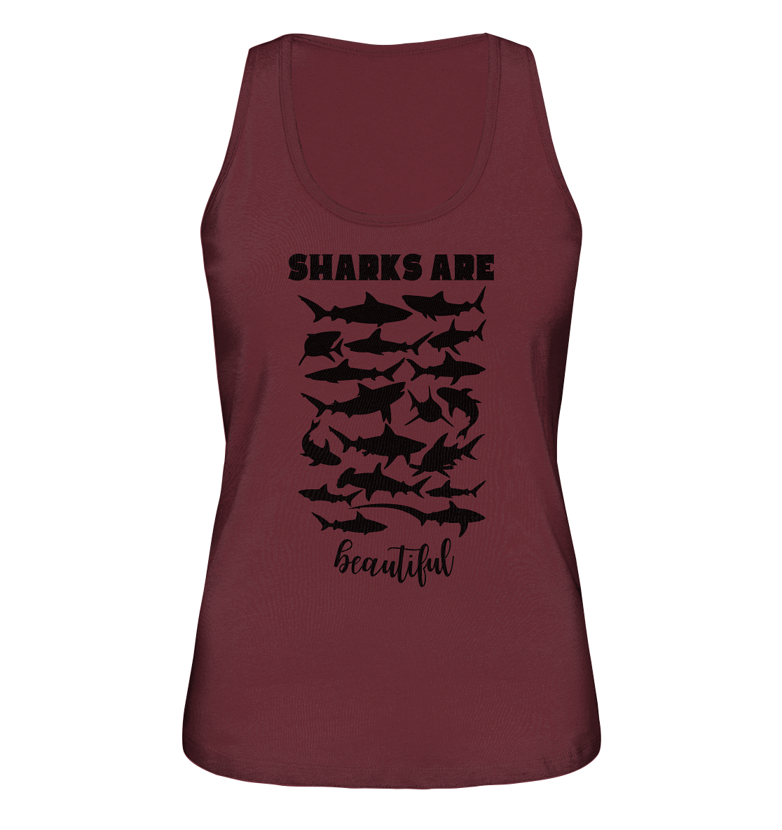 Sharks are beautiful - Ladies Organic Tank-Top