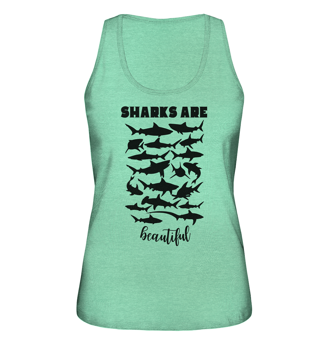 Sharks are beautiful - Ladies Organic Tank-Top