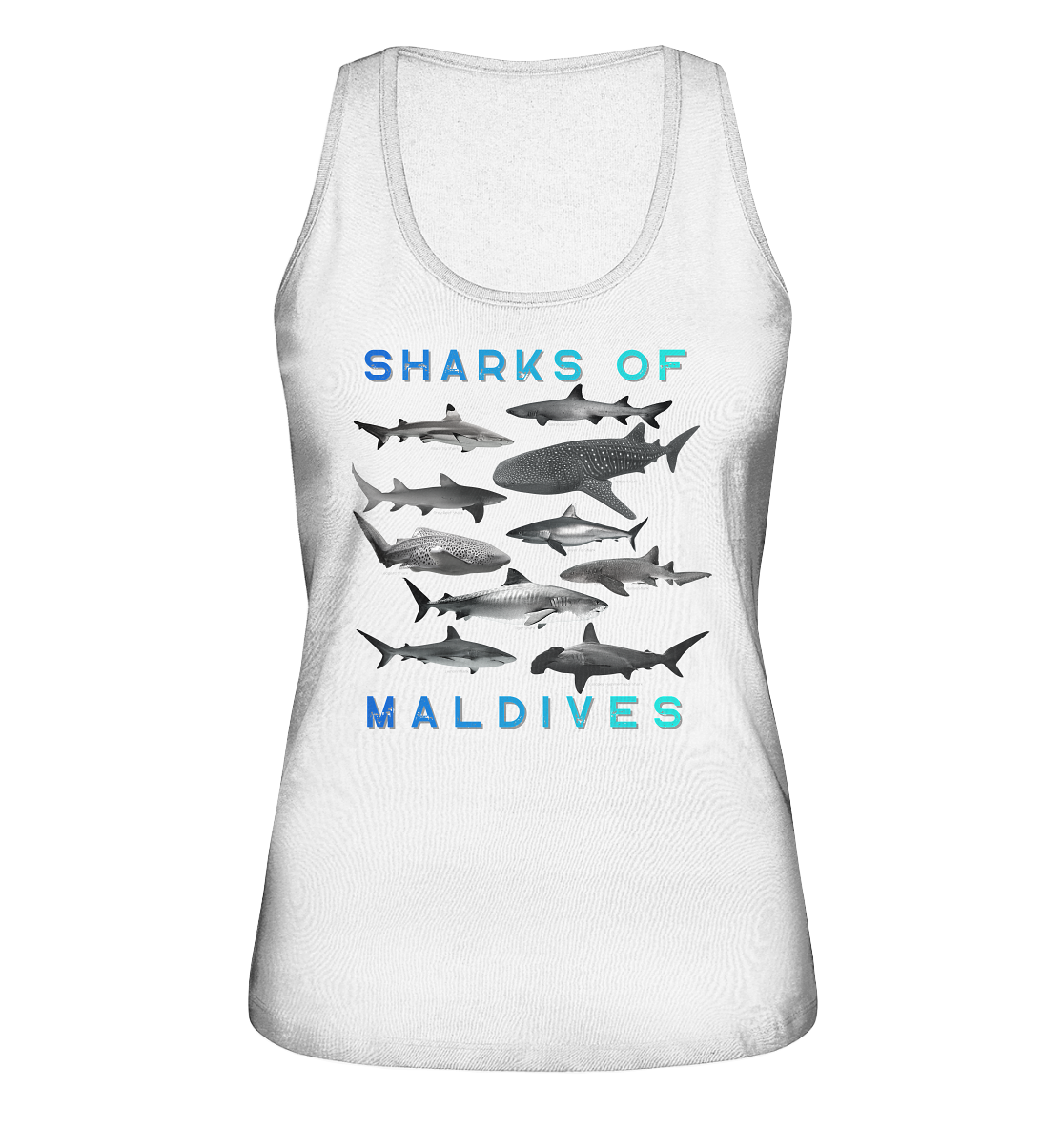 Salty Life "Sharks of Maldives" - Ladies Organic Tank-Top