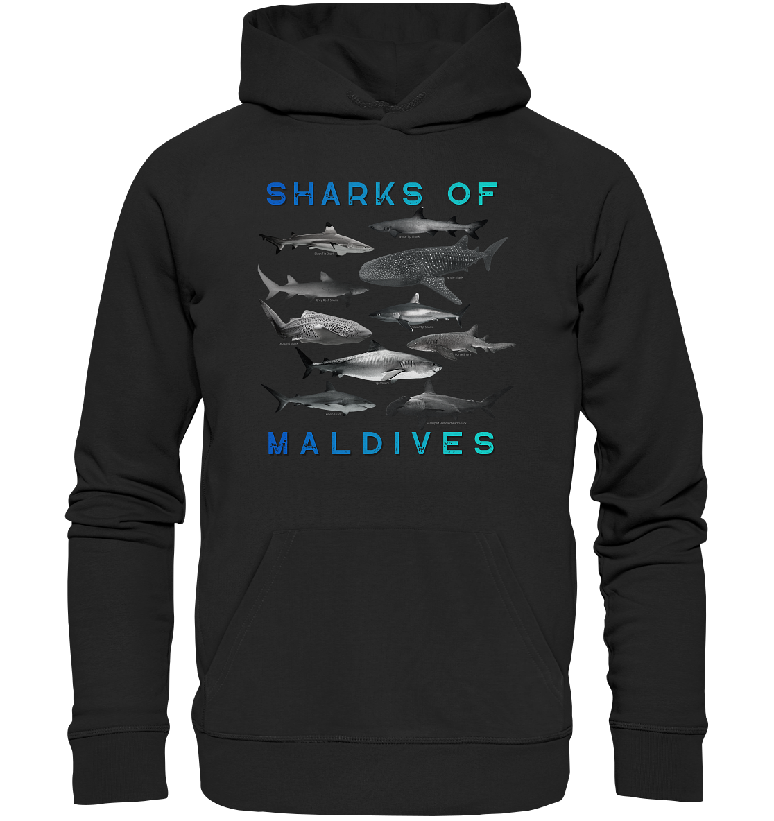 Salty Life "Sharks of Maldives" - Organic Hoodie