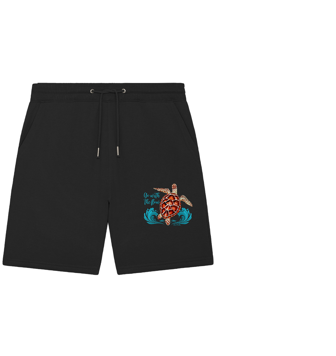 Turtle - Go with the flow  - Organic Jogger Shorts