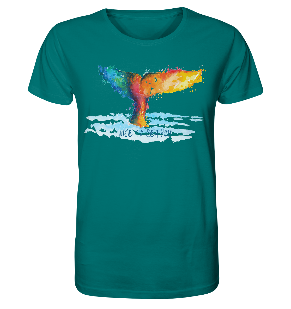 Walefin - Nice to sea you!  - Mens Organic Shirt