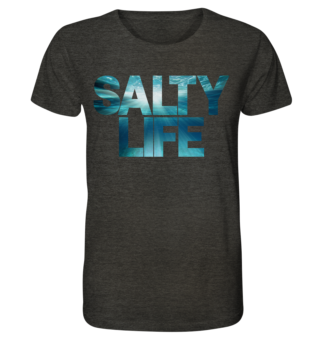Salty Life "Lights under the sea" - Organic Shirt (meliert)