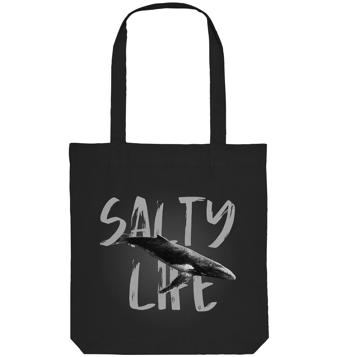 Salty Life "Humpback Whales" - Organic Tote-Bag
